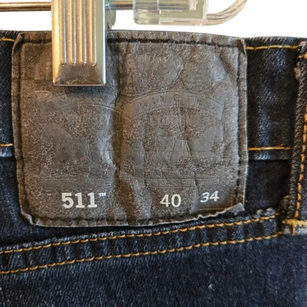 Levi's 511 Mens Dark Wash Slim Fit Jeans 40x34‎